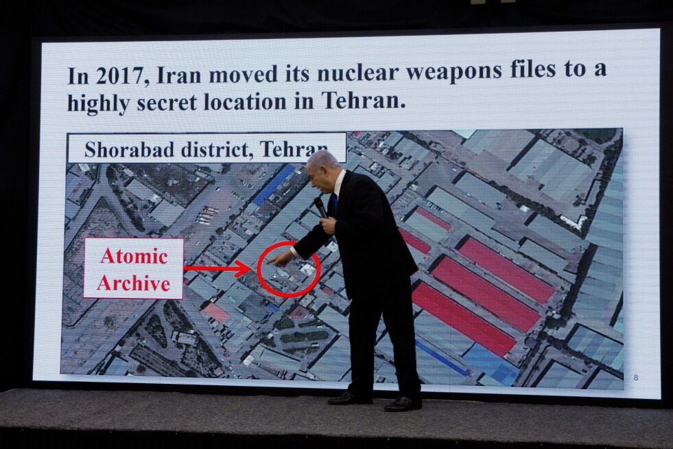 Israels statsminister Benjamin Netanyahu anklager Iran for å ha ført verden bak lyset. Foto: AP / NTB scanpix