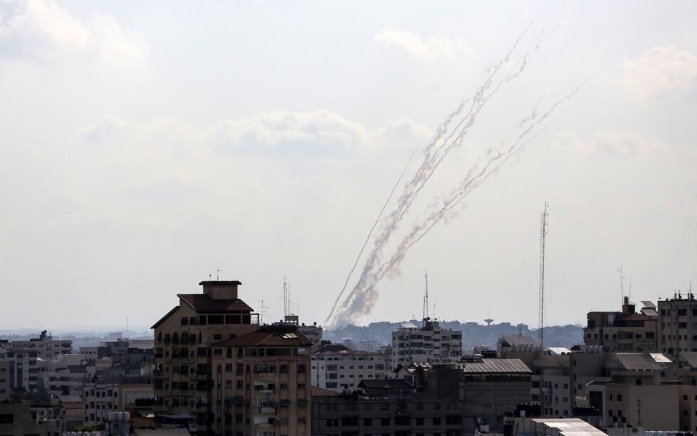 Over tusen raketter ble skutt mot Israel fra Gazastripen av terrorgruppen Islamsk Jihad.
 Foto: Majdi Fathi/TPS