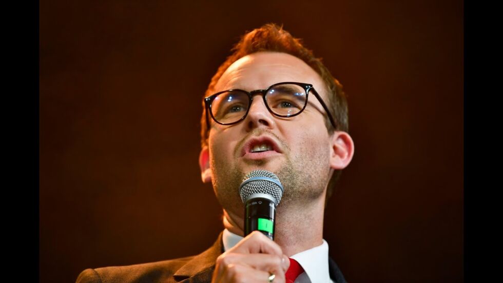 Kjell Ingolf Ropstad på valgvake 2021