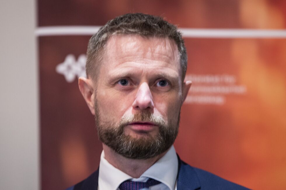 Helseminister Bent Høie på pressekonferanse.
 Foto: Terje Pedersen / NTB Scanpix