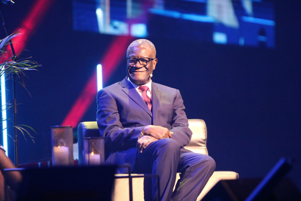 Tidligere fredspris-vinner dr. Denis Mukwege talte under LED 23 i Lillestrøm.
 Foto: Trine Overå Hansen
