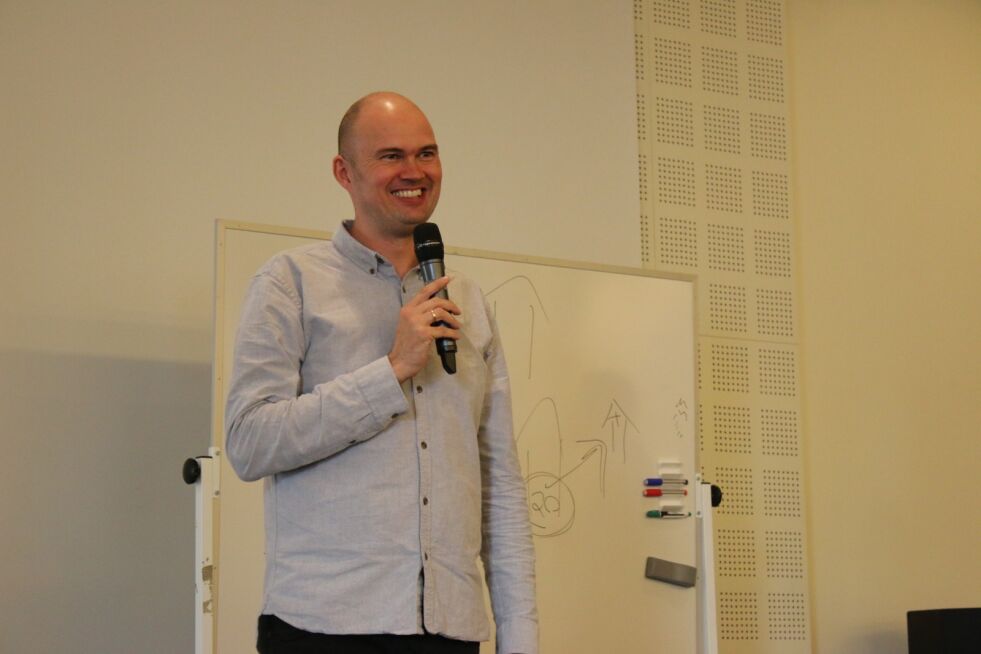 Torben Søndergaard fra Danmark forkynte i Sandnes i helgen.
 Foto: Daniel Haddal