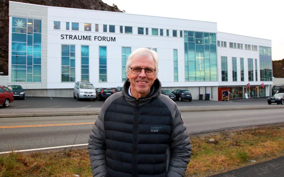 Johnn Hardang er en av dem som står bak praktbygget Straume Forum.
 Foto: Johnny Myhr-Hansen