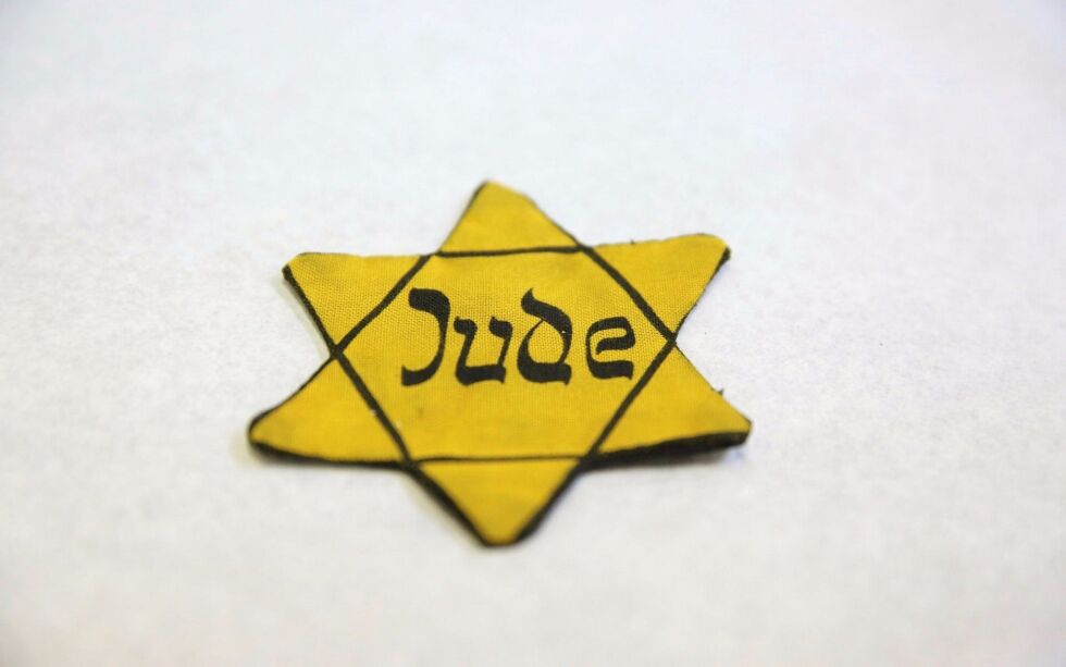 En autentisk gul stjerne fra Yad Vashem-museet. Illustrasjonsbilde.
 Foto: Hillel Maeir / TPS