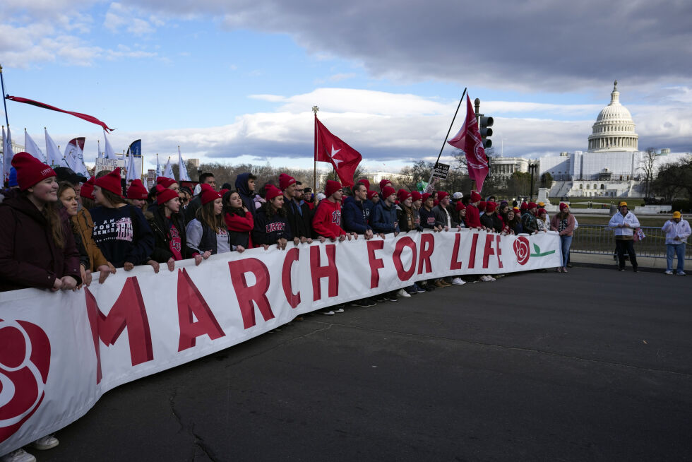 March for life gikk av stabelen 20. januar i Washington DC.
 Foto: Ap
