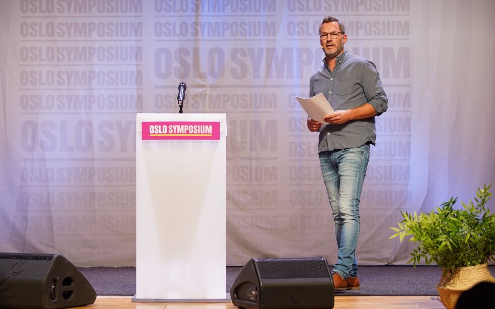 Martin Gellein fra ICEJ Norge fikk frem følelsene angående Israel. Han høstet stående applaus for sitt innlegg på Oslo Symposium.
 Foto: Enis Uzunov