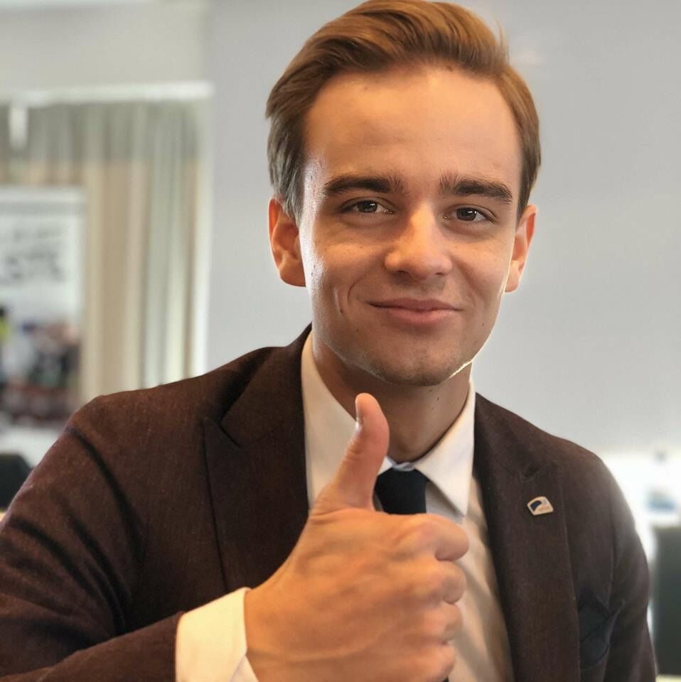 verdier: – Med KrF i dagens regjering ville verdikonservative fått innflytelse i viktige verdispørsmål, sier Preben Dimmen, leder for Ålesund Unge Høyre.
 Foto: Facebook
