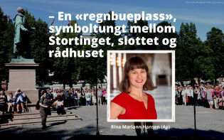 Oslo kommune åpner «regnbueplass» like ved Stortinget