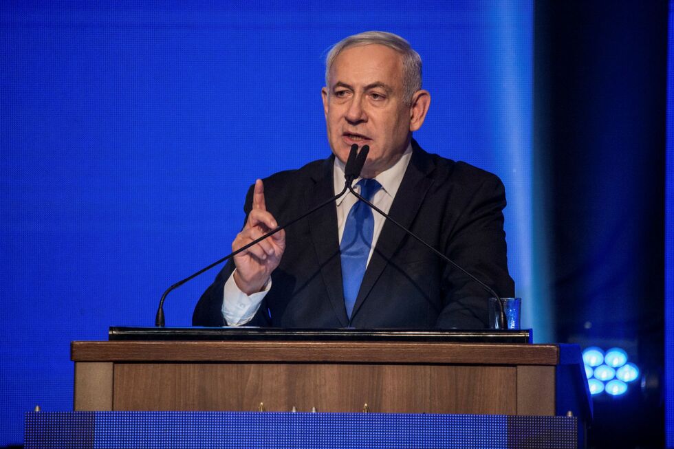 Israels statsminister Benjamin Netanyahu taler til Knesset.
 Foto: Kobi Richter/TPS