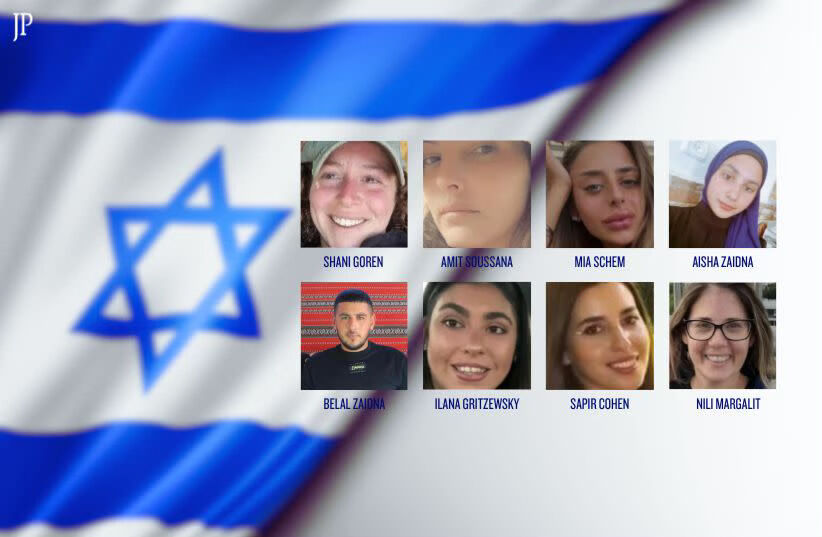 8 israelske gisler ble løslatt torsdag 30. desember.
 Foto: Skjermdump Twitter / X