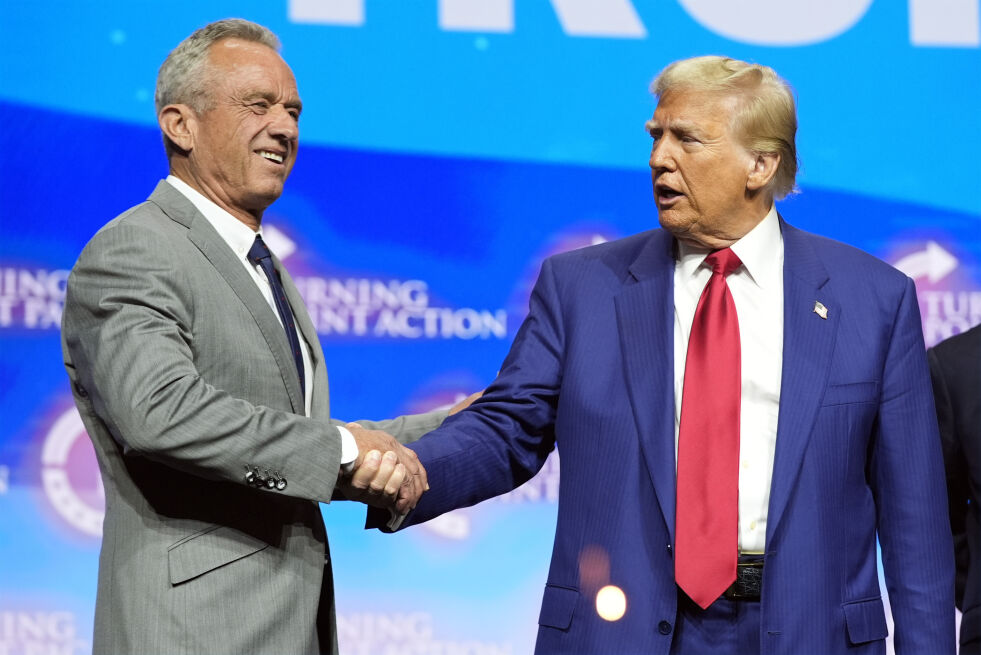 Donald Trump har utpekt Robert F. Kennedy jr. til helseminister.
 Foto: NTB / AP / Alex Brandon