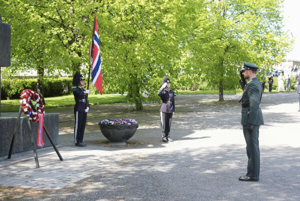 80 år siden frigjøringen av Norge markert på Akershus festning