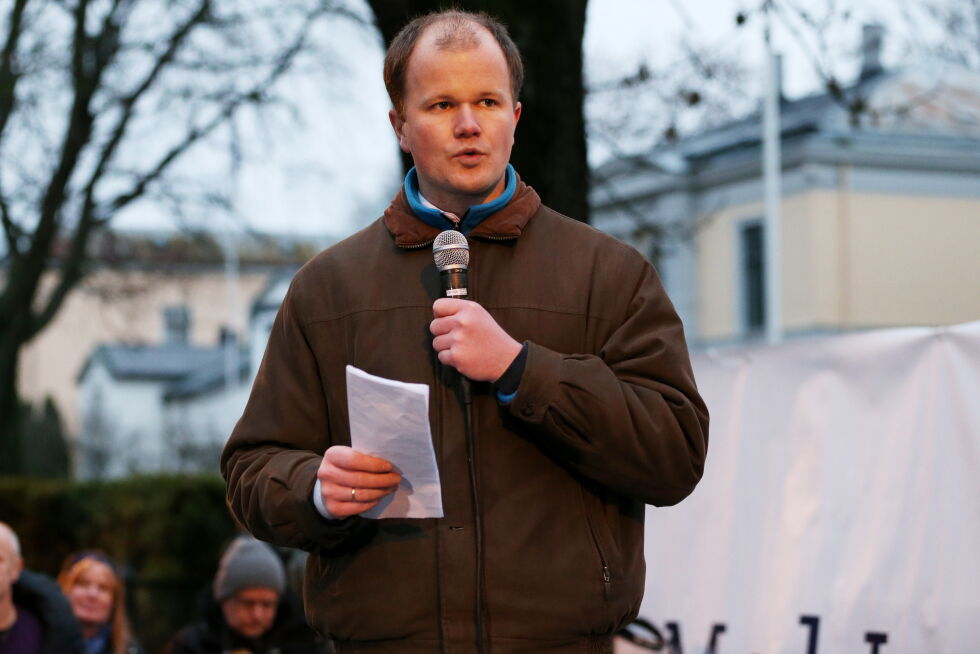 Conrad Myrland er leder for Med Israel For Fred (MIFF).
 Foto: Håkon Mosvold Larsen / NTB