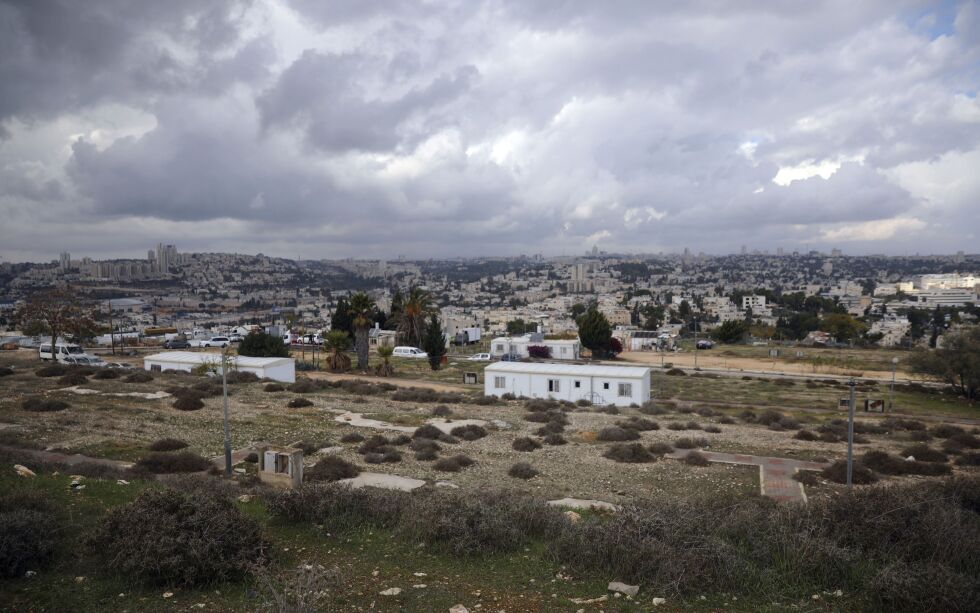 Slik ser det ut i Givat Hamatos i Øst-Jerusalem. Her planlegger Israel å bygge nye boliger.
 Foto: Mahmoud Illean / NTB