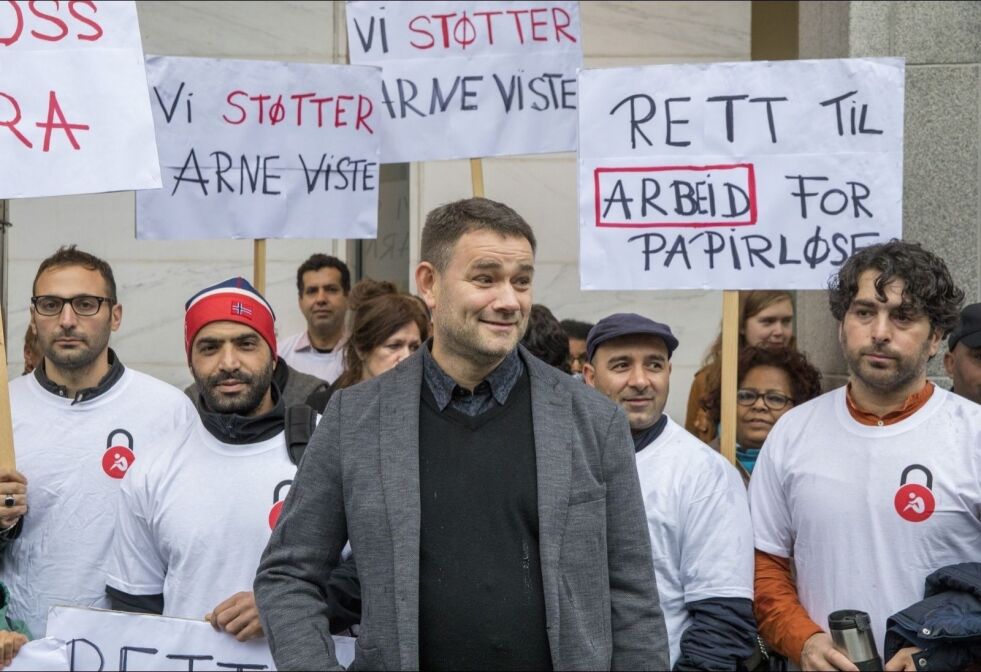 Arne Viste har hele tiden hatt stor støtte for sin kamp.
 Foto: Ole Berg-rusten/NTB Scanpix