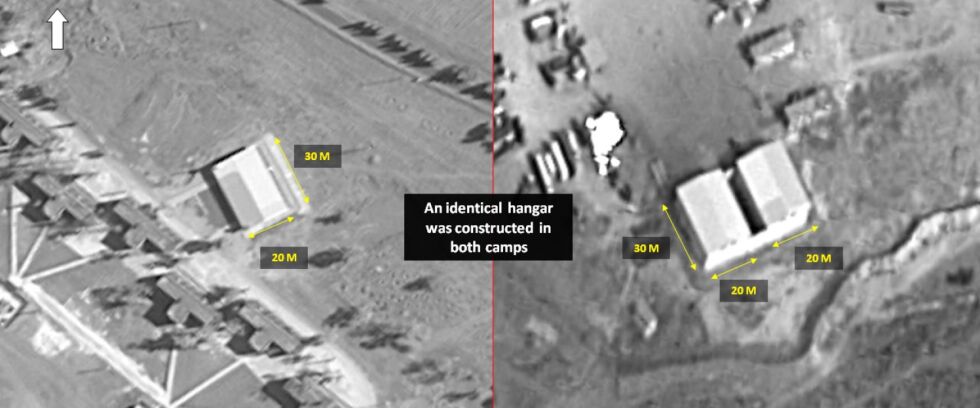 Syria: Disse israelske satelittbildene viser angivelig en iransk militærbase utenfor Damaskus.
 Foto:  Imagesat International (ISI)
