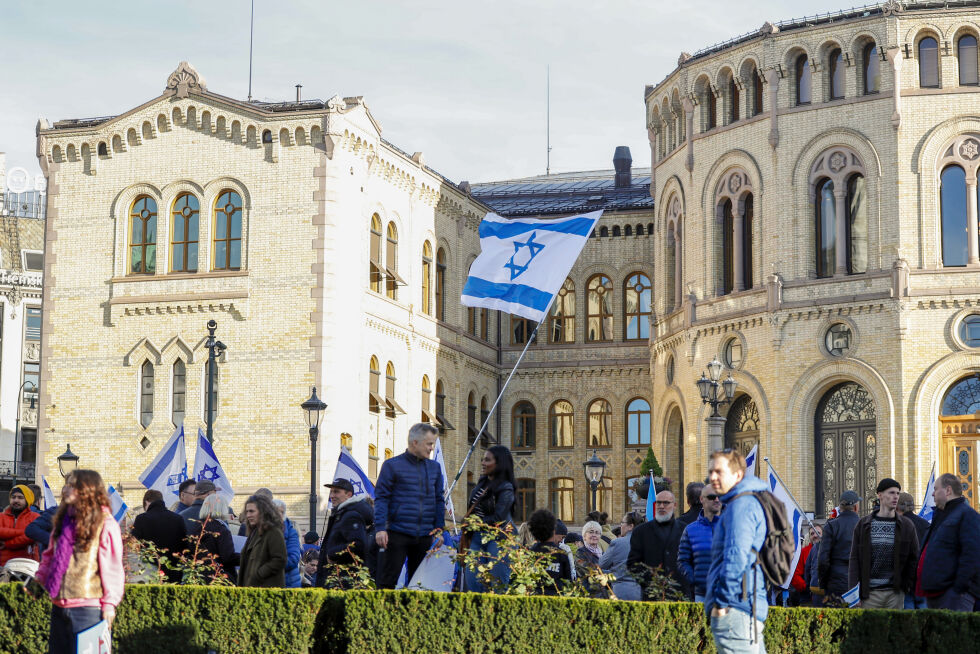 Illustrasjonsfoto. Støttemarkering for Israel på Eidsvolls plass 15. oktober 2023.
 Foto: Frederik Ringnes / NTB