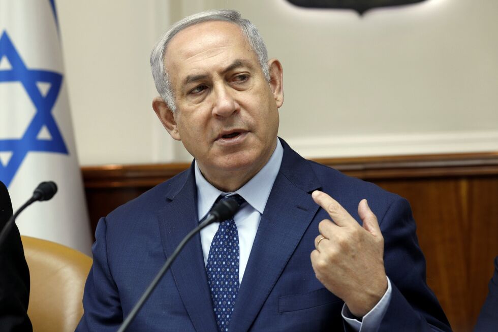 STØTTER USA: Israels statsminister Benjamin Netanyahu mener man konsekvent må vise nulltoleranse mot bruk av ikke-konvensjonelle våpen. Foto: AP / NTB Scanpix