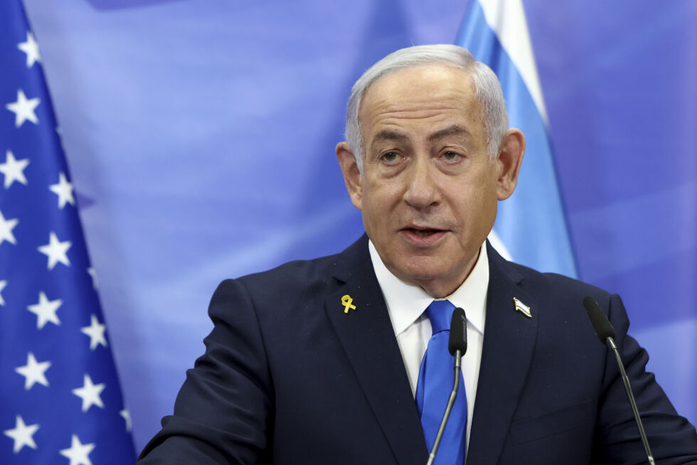 Den israelske statsminister Benjamin Netanyahu takker Trump for støtten.
 Foto: NTB/Evelyn Hockstein/ AP