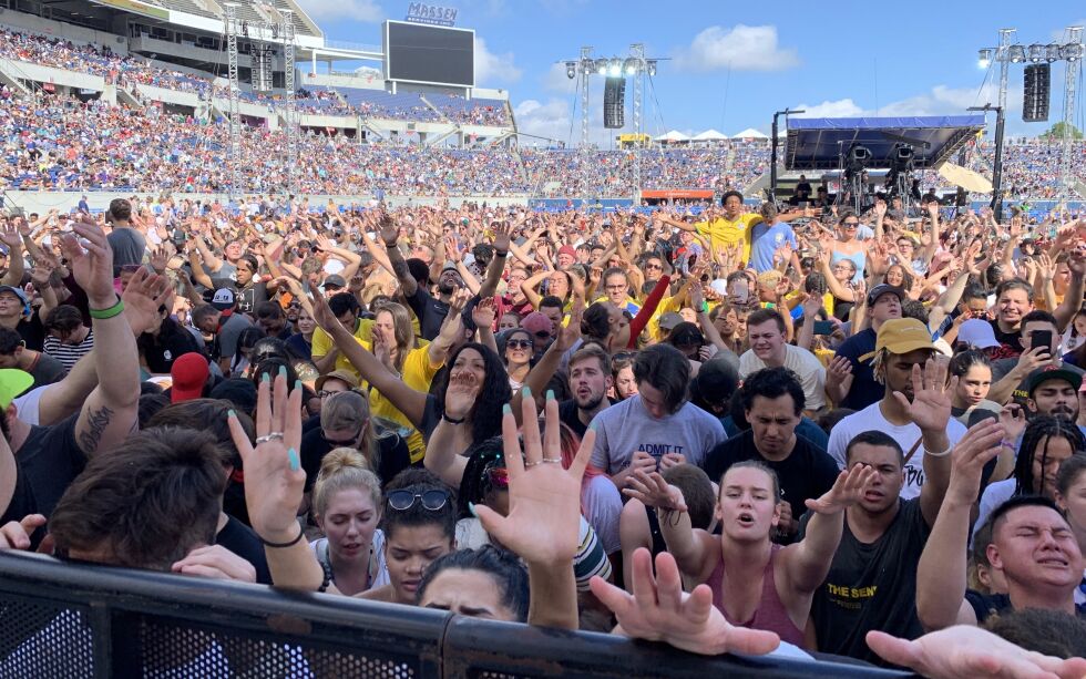 The Send var i Orlando, Florida i 2019. Over 90.000 var innom stadionportene. Året etter trakk The Send enda flere deltakere i Brasil.
 Foto: Bjarte Ystebø