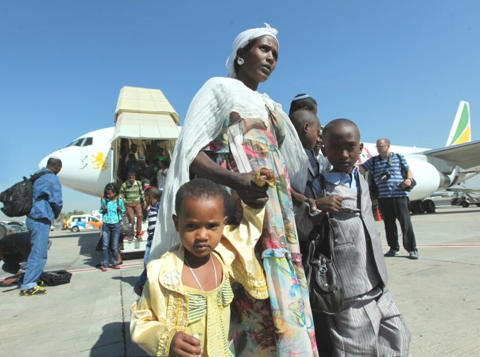 hjemreisen: 2017 har vært det året hvor nærmere 1000 av de siste 9000 etiopiske jødene har kommet hjem til Israel.
 Foto: Norge IDAG arkiv