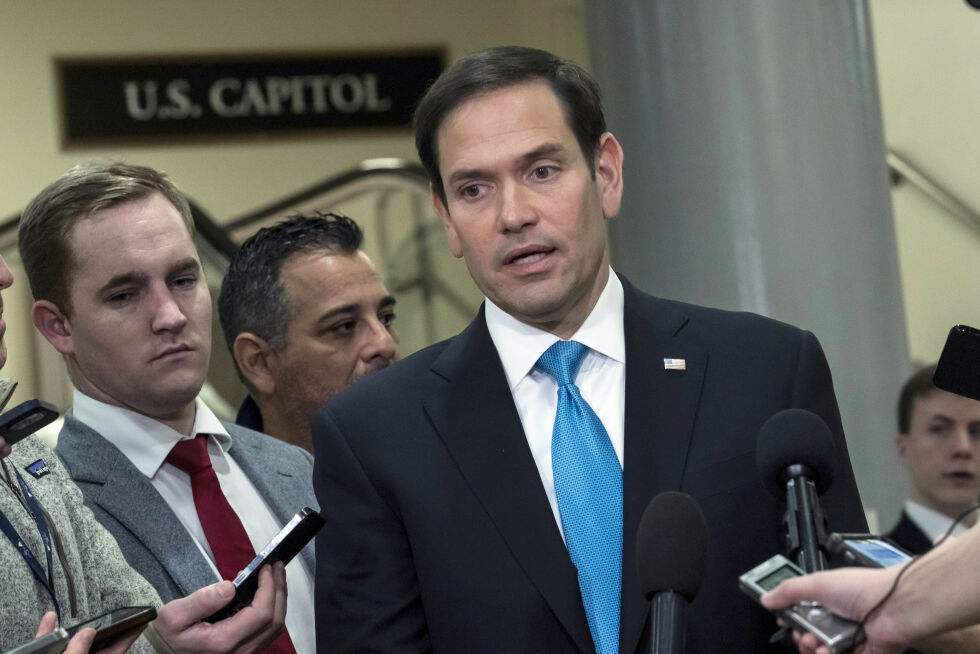 Senator i FLorida, Marco Rubio ga tydelig svar da han ble spurt av en Hamas-aktivist om han bryr seg om sivile tap på Gazastripen. Illustrasjonsbilde.
 Foto: J. Scott Applewhite/AP/NTB