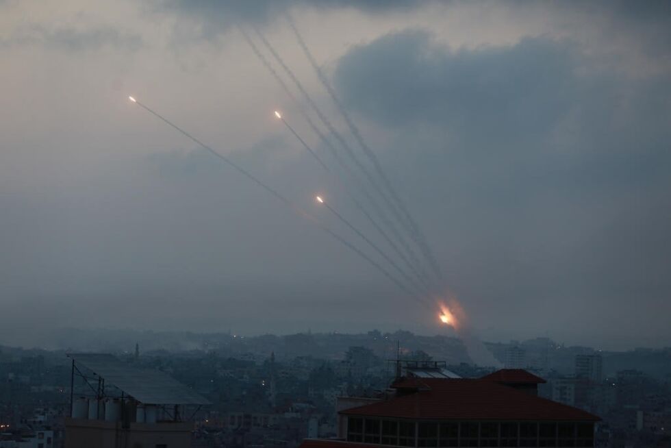 Raketter fra terrororganisasjonene Hamas og Islamsk Jihad i Gaza blir innrettet mot sivile mål i Israel.
 Foto: Majdi Fathi/TPS