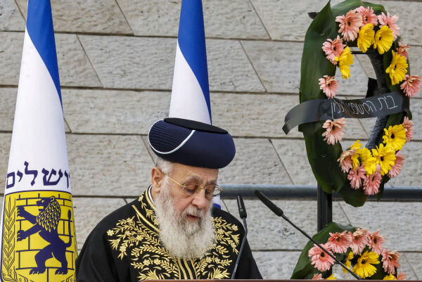 Sjefsrabbiner advarer med et nytt eksodus - bort fra Israel
