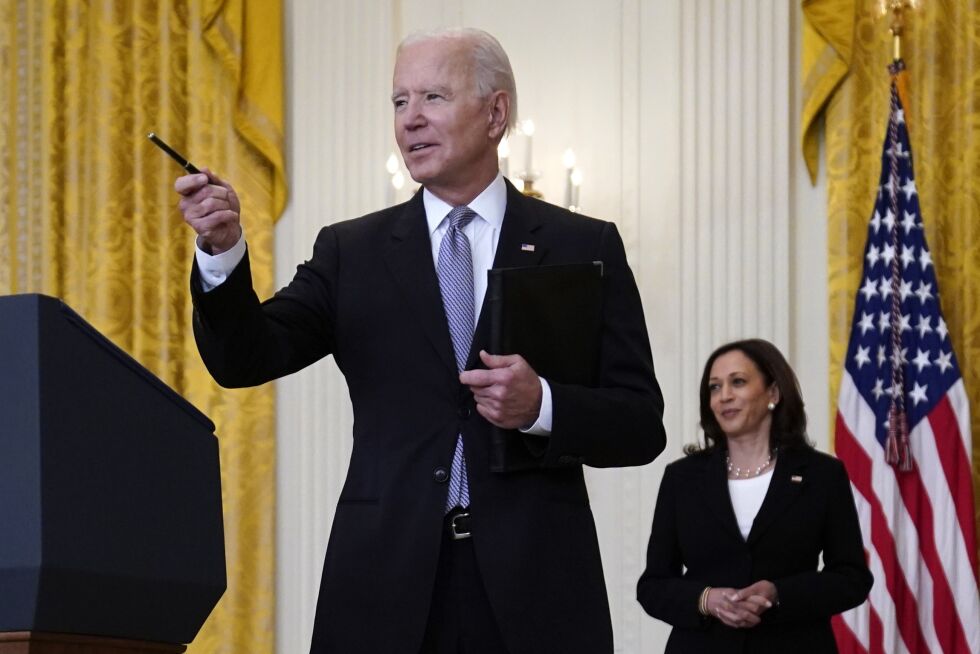 USAs president Joe Biden vil ha korona-svar.
 Foto: Evan Vucci / NTB / AP