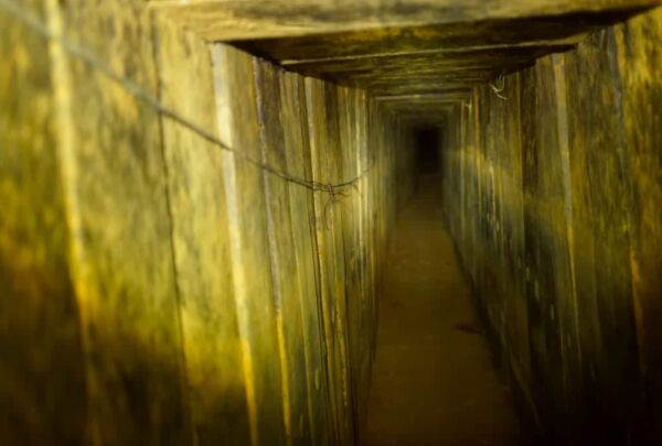 Avslørte terrortunnel på israelsk område