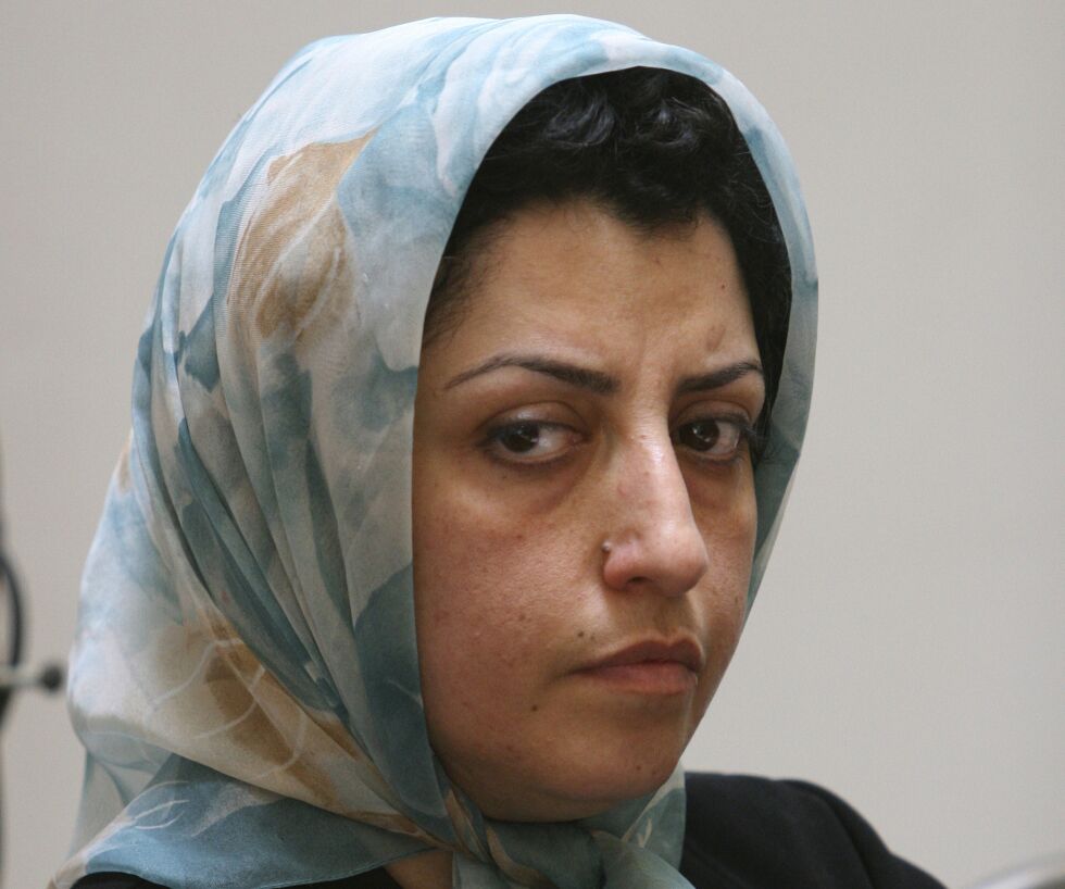 Menneskerettsaktivist Narges Mohammadi fotografert i august 2007.
 Foto: Vahid Salemi / AP / NTB