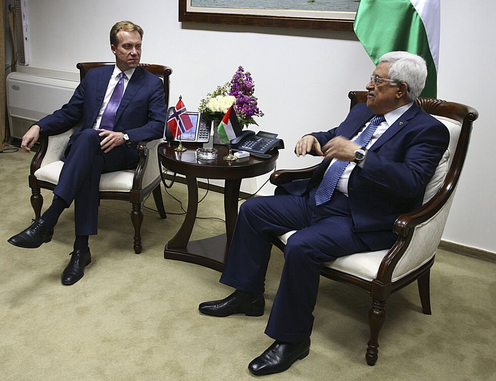 Leder av giverlandsgruppen: Utenriksminister Børge Brende (H) har ikke satt hardt mot hardt når det gjeder palestinernes president Mahmoud Abbas sin terrorfinansieringspolitikk.
 Foto: NTB scanpix