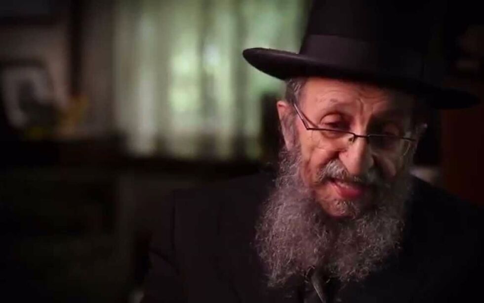 Rabbi Shmuel Kamenetsky mener den økende sekularismen er en trussel for samfunnet og ber sine ortodokse tilhengere i Amerika om å stemme på president Donald Trump i valget i november.
 Foto: Skjermdump/YouTube