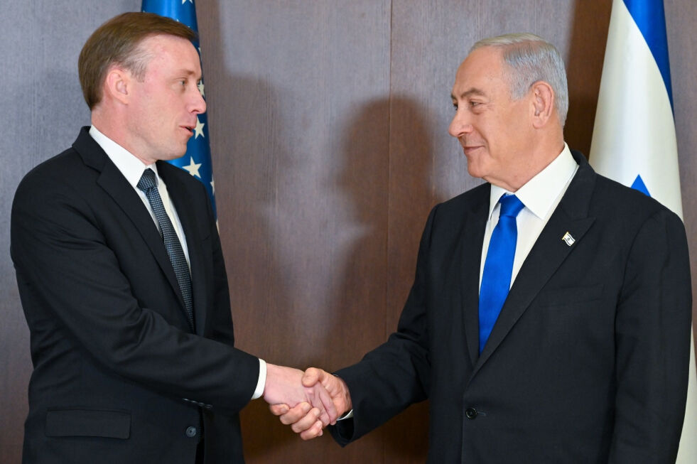 Statsminister Benjamin Netanyahu møtte USAs nasjonale sikkerhetsrådgiver Jake Sullivan torsdag 19. januar 2023.
 Foto: Kobi Gideon (GPO)
