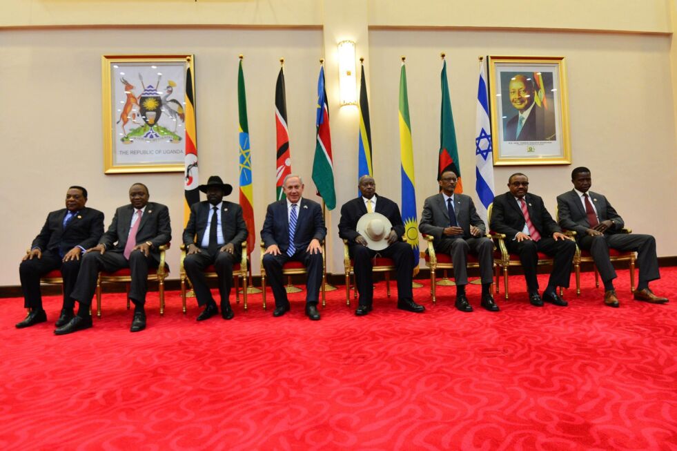 Statsminister Benjamin Netanyahu møtte flere ledere fra Uganda og Sudan på sin korte tur til det afrikanske kontinentet i går.
 Foto: kobi gideon/GPO