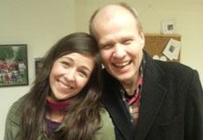 Mina & Pastor Torp i hjertelig møte