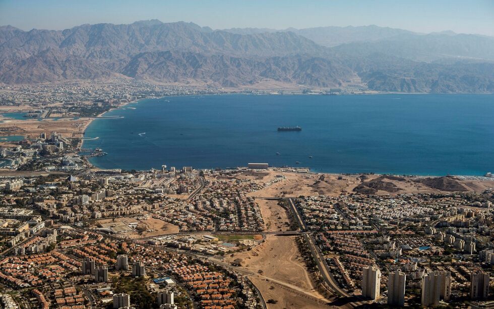 Eilat ligger helt sør i Israel helt øverst i Akababukten.
 Foto: Kobi Richter / TPS