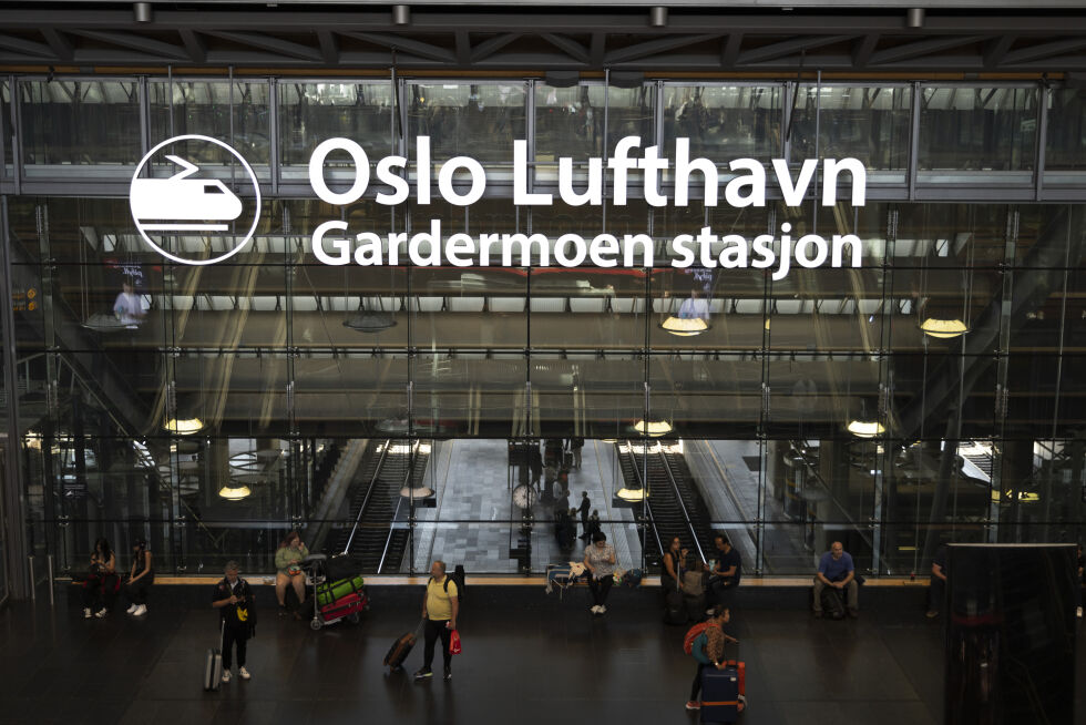 Togstasjonen på Oslo lufthavn.
 Foto: Amanda Pedersen Giske / NTB