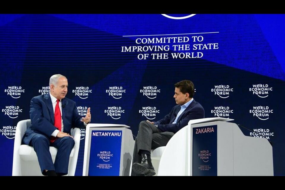 Israels statsminister Benjamin Netanyahu deltok i forrige uke på World Economic Forum i Davos, Sveits.
 Foto: GPO