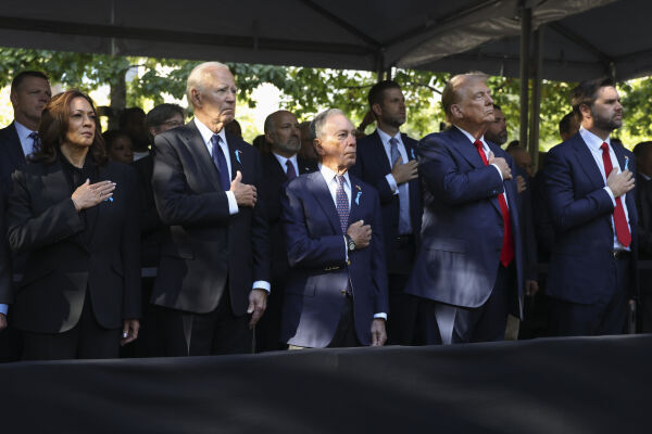 Trump og Harris møttes dagen derpå til 11. september-markering