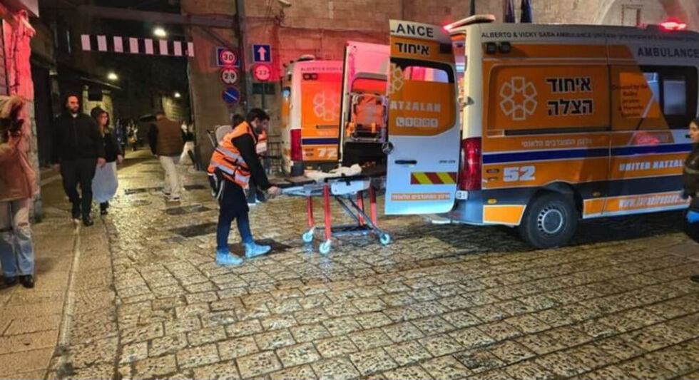 En kvinne i 50-årene ble angrepet i sitt hjem i det armenske kvarteret i Jerusalems gamleby, 19. februar 2025.
 Foto: UNITED HATZALAH‏