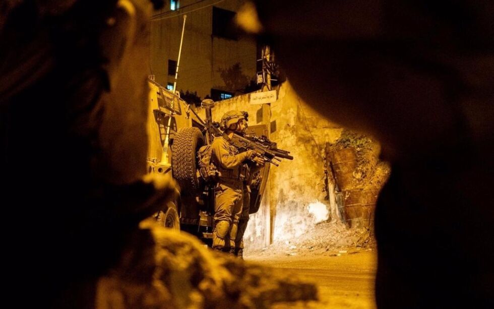 Israelske sikkerhetsstyrker på jobb i Judea og Samaria.
 Foto: Israel's Ministry of Defense/TPS
