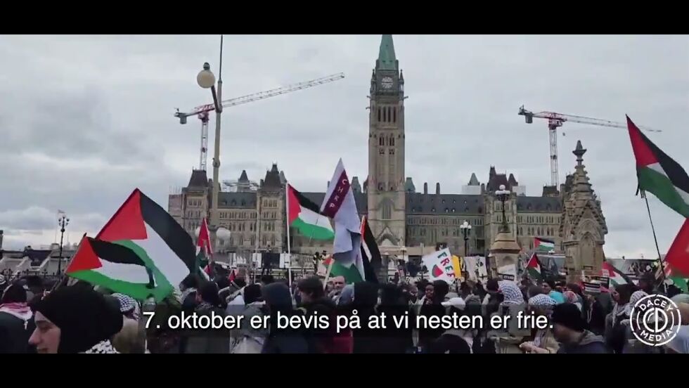 Pro-Hamas-demonstrasjon i Canada