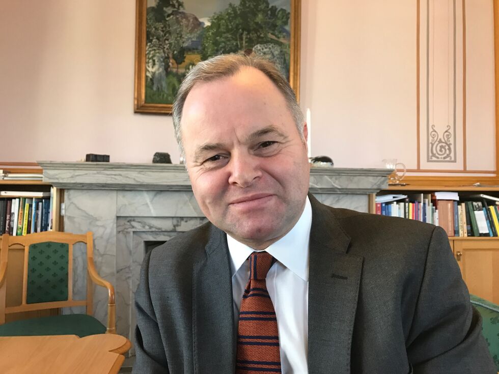 Stortingspresident Olemic Thommessen vil gjerne legge til «nestekjærligheten alene» til reformasjonens prinsipper 500 år etter.
 Foto: Jan-Aage Torp
