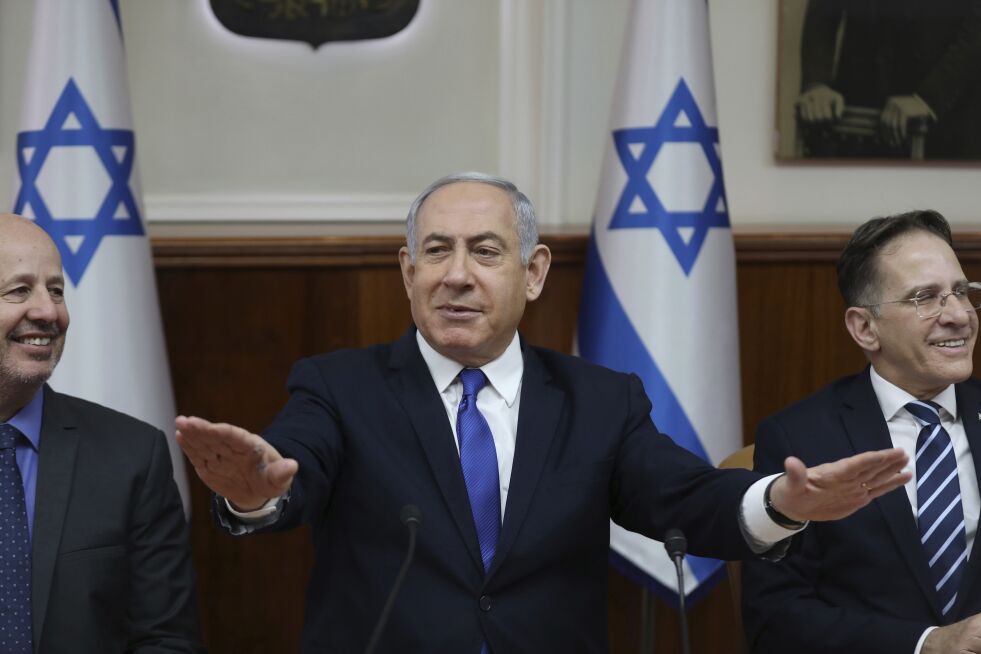 Statsminister Benjamin Netanyahu fikk 72 prosent av stemmene i primærvalget i Likud, ifølge offisielle tall natt til fredag.
 Foto: Abir Sultan/NTB Scanpix