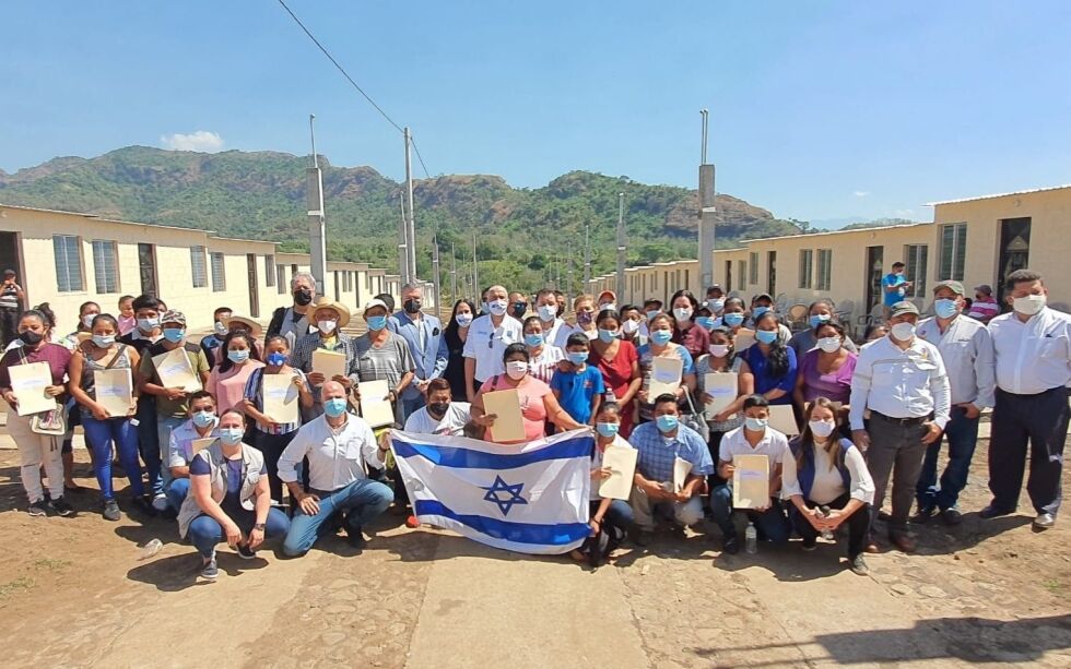 Israel har ledet og bygget et nytt nabolag for ofre etter et vulkanutbrudd i Guatamala i 2018. Nå er arbeidet ferdigstilt.
 Foto: Den Israelske ambassade i Guatemala