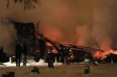 Hønefoss kirke brant ned