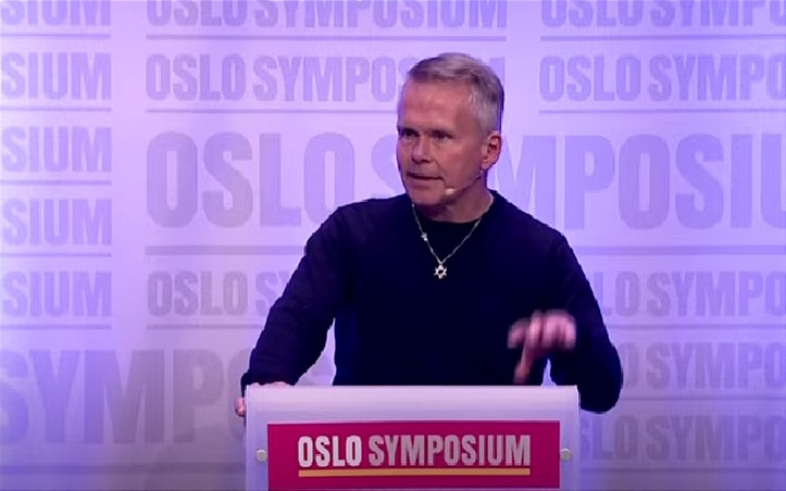 Roar Sørensen har levd i Israel i mange år.
 Foto: Skjermdump YouTube / Kanal 10