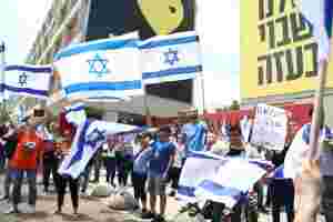 Stor motdemonstrasjon da arabiske studenter markerte «Nakba-dagen»