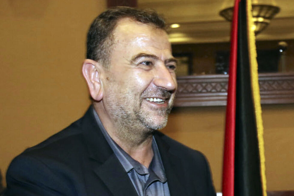 Hamas' nestleder Saleh Arouri ble drept i en eksplosjon i Beirut tirsdag 2. januar 2024.
 Foto: Mohammad Austaz/Hamas Media Office via AP, arkiv/NTB.